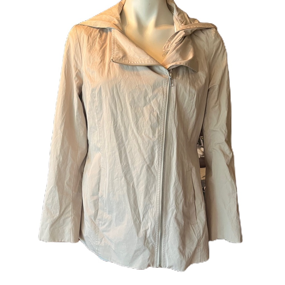 Soia & Kyo Tan Jacket with detachable hoodie